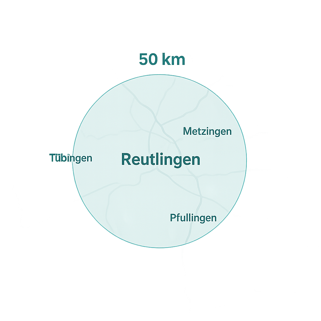 Einsatzgebiet rund um Reutlingen